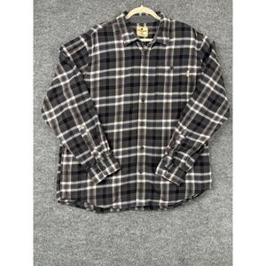 Woolrich Plaid Flannel Button Up Shirt‎ Men's XXL Long Sleeve Cotton
